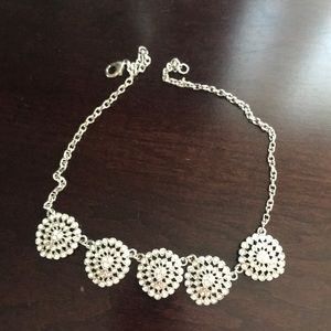 Silver statement necklace